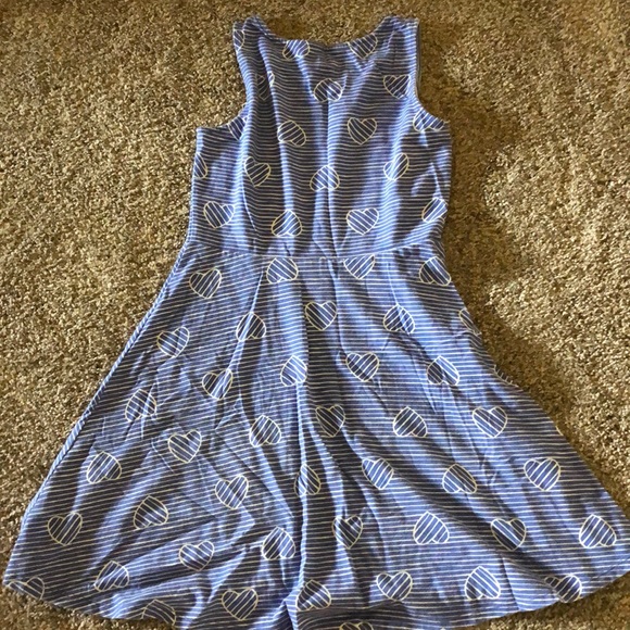 Kids blue heart dress - Picture 3 of 3